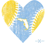Discover Vintage Tampa Bay Baseball Heart with Sun Ray T-Shirts
