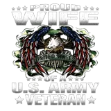 Discover Proud Wife Of A US Army Veteran Military T-Shirts