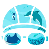 Discover Creative Swimming Cap of Dolphins in the Ocean Gif T-Shirts