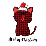 Discover Buffalo Red Plaid Cat Christmas Funny Kitten Xmas T-Shirts