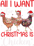 Discover All Want Christmas Is Chicken Christmas Farmer T-Shirts
