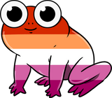 Discover Lesbian Frog Orange Pink Lesbian Pride T-Shirts