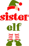 Discover Christmas Elf Christmas Sister T-Shirts