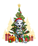 Discover Dalmatian dog in santa hat merry christmas T-Shirts