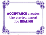 Discover Acceptance creates the environment for healing T-Shirts