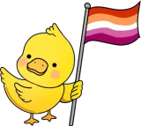 Discover Duck Orange Pink Lesbian Pride Flag T-Shirts