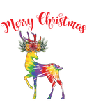 Discover Tie-dye colorful Christmas deer T-Shirts