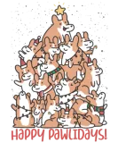 Discover Happy Pawmas Corgi dog Christmas T-Shirts