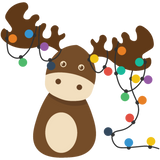 Discover Moose wrapped in christmas lights merry Christmas T-Shirts
