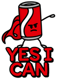 Discover Yes I can, superhero pun funny Cola can cartoon T-Shirts