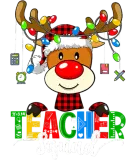 Discover Christmas Teacher Squad Reindeer Buffalo Plaid Tea T-Shirts
