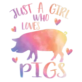 Discover Just a Girl Who Loves Pigs Cute Pig Farmer Gift T-Shirts