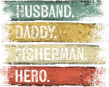 Discover Husband Daddy Fisherman Hero Fishing Father'S Day T-Shirts