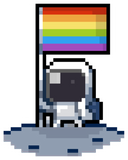 Discover Nasa Rainbow Flag -Pixel Art T-Shirts