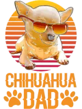 Discover Vintage Chihuahua Dad Wear Sunglasses Dog Lover T-Shirts