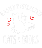 Discover Easily Distracted By Cats And Books Book And Cat L T-Shirts