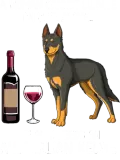 Discover Wine Australian Kelpie and wine Funny dog 114 glas T-Shirts