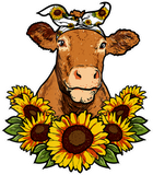 Discover Cute Cow Farmer Gift Sunflower Decor Cow T-Shirts