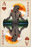 Discover Dogman - Ace of Spades Cryptid Playing Card T-Shirts