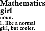Discover Mathematics Girl Funny Math Definition T-Shirts