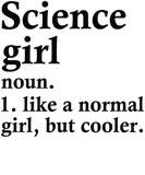 Discover Science Girl Funny Scientist Definition