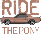 Discover Ride the Pony Prairie Bronze T-Shirts