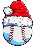 Discover Baseball Baseball Christmas Santa Hat Xmas Family T-Shirts