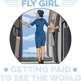 Discover Airplane Flight Attendant Design for a Fly Girl T-Shirts