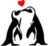 Discover Cute penguins with heart, penguin couple T-Shirts