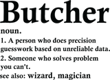 Discover Butcher Definition Funny Slaughterer Occupation T-Shirts
