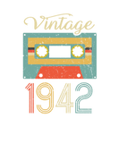 Discover Vintage Cassette 1942 80th Birthday 80 Years Gift