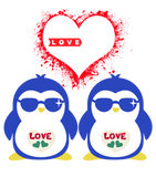 Discover Love Penguins for couples T-Shirts