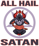 Discover All Hail Satan Baphomet Occult Pentagram Satanic S