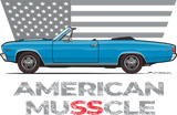 Discover American Muscle Marina Blue T-Shirts
