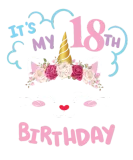 Discover 18th Birthday Girl Outfit Unicorn Cat T-Shirts