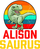 Discover Alison Saurus Birthday Party Name Custom Youth Sho