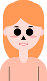 Discover people woman avatars (orange) T-Shirts