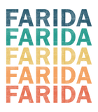 Discover Farida Name T-Shirts - Farida Vintage Retro Name Gi