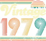 Discover Vintage 1979 Birthday Gift Men Woman Bday gifts T-Shirts