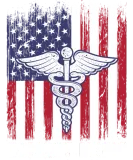 Discover Combat Medic Flag Life USA American Military print T-Shirts