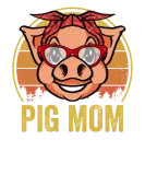 Discover Pig Mom Retro Vintage Sunglasses Cool Boar Pig T-Shirts