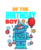 Discover Brother Of The Birthday Boy Robot Birthday T-Shirts