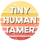 Discover Tiny Human Tamer Retro Sunset Daycare Teacher T-Shirts