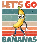 Discover Retro Vintage Let's Bananas Funny Smirk Banana T-Shirts