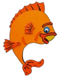 Discover Fish Orange Bass -Art T-Shirts
