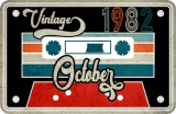 Discover Vintage October1982 40th Birthday Gift Retro T-Shirts