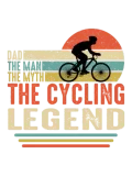 Discover dad the man the myth the cycling legend retro T-Shirts