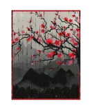 Discover Vintage Cherry Blossom Japanese Art Woodblock T-Shirts