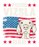 Discover Proud Vizsla Dad American Flag Hungarian Vizsla T-Shirts