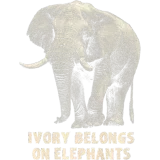 Discover Ivory Belongs on Elephants Premium T-Shirts